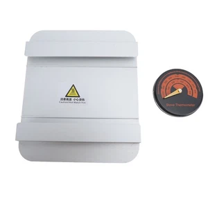 4 Blade Heat Powered Stove Fan With Heat Shield Thermometer Aluminum Alloy No - Picture 1 of 12