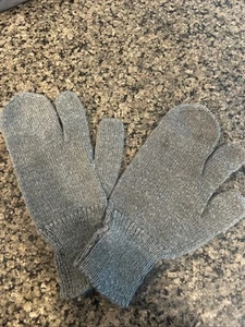 Wool Mitten Gloves Men's Trigger Finger Gun Shooting US Military Army Green - Picture 1 of 5