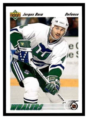 1991 Upper Deck  #425 Jergus Baca - Hartford Whalers - Image 1 of 2