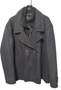 Andrew Marc NY Peacoat Women’s XXL Navy Wool Blend Double Breasted Coat - Picture 1 of 6