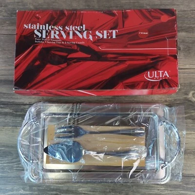 Stainless Steel Serving Set Tray Utensils Party Perfect Essentials Ulta Beauty - Image 1 of 4