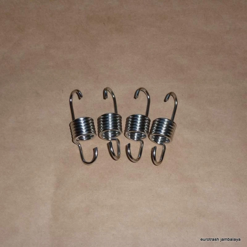 Arctic Cat STAINLESS Exhaust Spring Set 0612-668 Sno Pro Mud 400 450 500 600 700 - Imagem 1 de 1