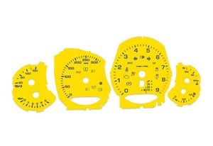 Porsche Carrera Yellow 320kmh 9k RPM - Speedometer dials from MPH to km/h - Picture 1 of 6
