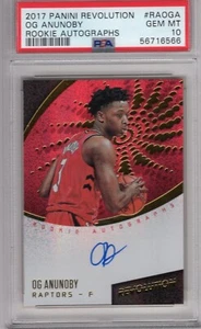 2017-18 Panini Revolution Rookie Autograph #RAOGA OG Anunoby RC - PSA 10 - Picture 1 of 2