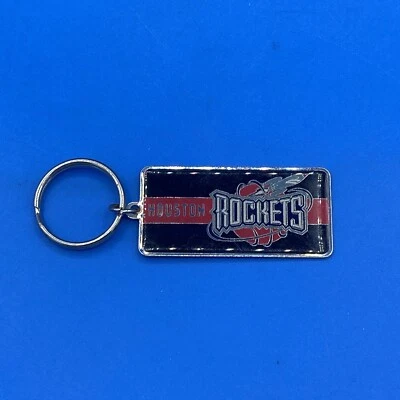 Houston Rockets Logo Metal Keychain NBA Basketball 1995 Peter David - Image 1 of 3