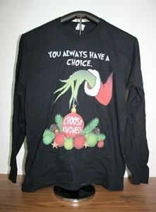 YOU ALWAYS HAVE A CHOICE. CHOOSE KINDNESS  Long Sleeve T-Shirt  Medium, Black - Picture 1 of 4
