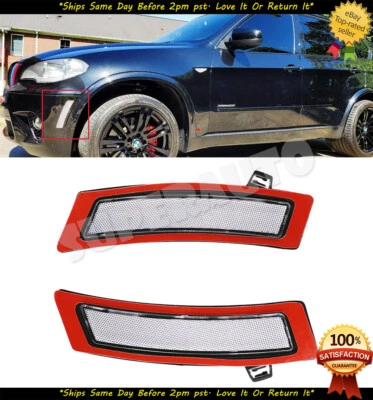 Luz reflectora de marcador lateral para parachoques delantero transparente para BMW E70 X5 LCI 2011-2013 Foto 1 de 4