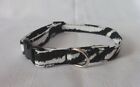 Zebra Print Dog Collar - Pet Cat Dog Collar - Adjustable - Custom Made - Zebra