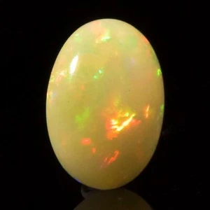 5.50 cts Welo Opal Ethiopia Flashy Multicolor Cabochon Clean Natural Gemstone - Picture 1 of 12