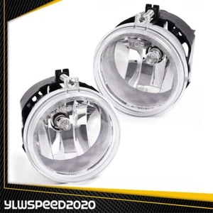 Pair Clear Fog Lights Lamps Fit For Dodge Challenger Charger Grand Caravan - Bild 1 von 13