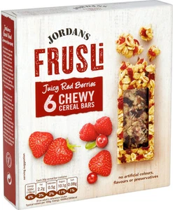 Jordans Frusli Juicy Red Berries Cereal Bars 3 x 6 Pack - Picture 1 of 1