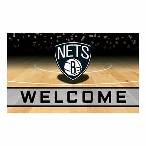 Brooklyn Nets Crumb Rubber 30x18 Welcome Door Mat - Picture 1 of 5