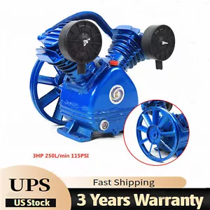 Bomba compresora de aire de repuesto de una sola etapa estilo V doble cilindro 3 HP 2 pistones - Imagen 1 de 7