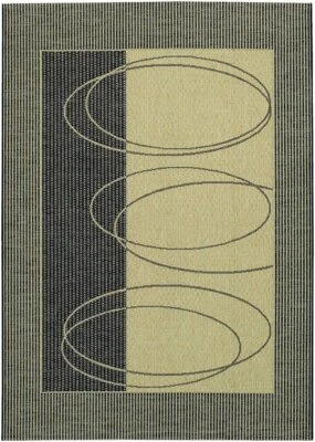 Couristan 3071/0112 Five Seasons Boulder Brown/Cream Area Rug 24"x43" - Image 1 of 3