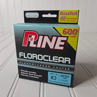 Linha de pesca floroclear P-Line teste 10 lb 600YDS - Imagem 1 de 3