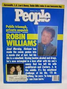 People Feb 22 1988 Robin Williams Mike Tyson Aerosmith Lyle Alzado Loni Anderson - Foto 1 di 2
