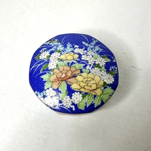 Scatola portagioie vintage 1980 fiori blu Takahashi San Francisco porclean asiatico - Foto 1 di 9