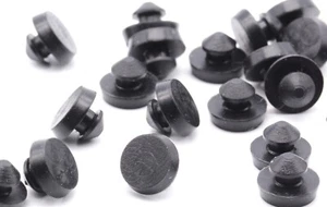 1/8" Ridged Stem Mini Bumper  5/16" OD x 3/32" Thick  Push in  Fits 1/16 Panels - Picture 1 of 7