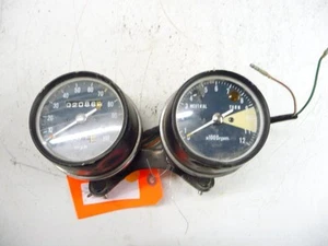 HONDA 74 75 76 CL 360 CL360 SCRAMBLER GAUGES CLUSTER SPEEDO TACH 2086 MILES OEM - Picture 1 of 10