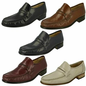 Mens Boston Moccasin Slip On Formal Shoes By Thomas Blunt Retail £49.99 - Picture 1 of 10