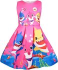 Baby Shark dress toddler girls baby cartoon multicolor pre-owned