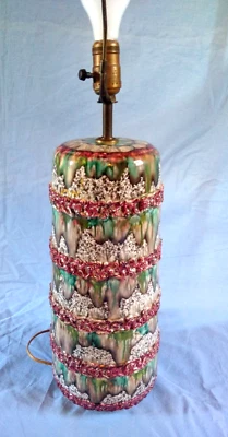 Fratelli Fancliullacci Italy Vintage MCM Italian Art Pottery Lamp Signed - Image 1 of 4