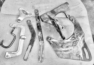 1965-1967 396,427 Camaro Imp. Chevelle Air cond. brackets GM original 7 pieces - Picture 1 of 4