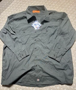 Camisa Industrial Dickies Nueva Con Etiquetas Hombres Larga SlV Verde 4XL Regular VISA LIBERACIÓN DE MANCHAS - Imagen 1 de 6