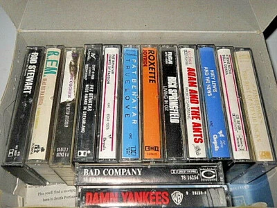 14Cassettes Box-Rod Stewart,Joe Cocker,Roxette,Adam & The Ants,Pat Benatar,R.E.M - Image 1 of 4