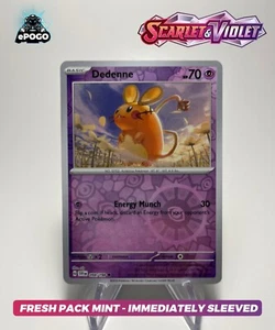Dedenne 094/198 Reverse Holo Pokémon TCG: Scarlet & Violet Base FRESH MINT - Picture 1 of 2