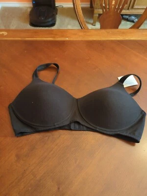 Sujetador elevador acolchado negro sin alambres Fruit of the Loom para mujer talla 42C Foto 1 de 4