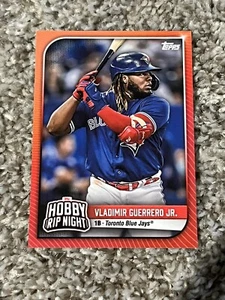 2023 Topps Hobby Rip Night Vladimir Guerrero Jr. Red Orange SSP - Picture 1 of 2