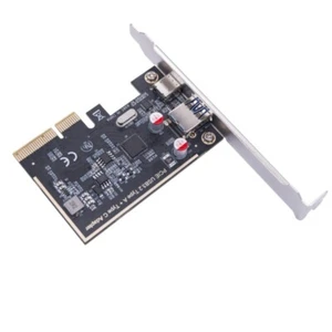 PCIE USB 3.2 GEN2 10G Type C 10G Adapter PCIE Expansion Card Risers ASM1142 - Picture 1 of 8