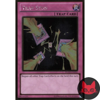 Yugioh Trap Stun PGLD-EN090 Gold Rare NM - Image 1 of 2
