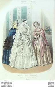 Gravur Mode Musee des familias 1851 # 6 (Old fashion plate) - Bild 1 von 1