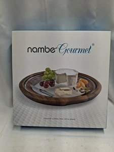Nambe Cooper Cheese Tray W/ Knife New In Box - Picture 1 of 6