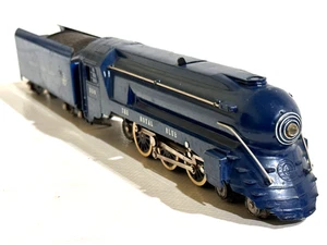 AMERICAN FLYER POSTWAR NICE 350 ROYAL BLUE 4-6-2 LOCOMOTIVE & TENDER GPM - Picture 1 of 24
