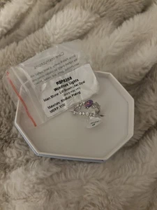 "Wondrous Lights" Oktober 2024 Bombe Party Ring Größe 8 Rhodium - Bild 1 von 3