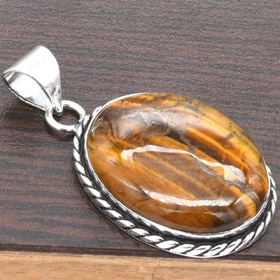 Tiger Eye Ethnische Handgefertigte Anhänger Schmuck 0,8" P 1061 - Bild 1 von 4