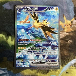 Zapdos ex (151 202/165) Special Illustration Rare Pokemon Karte - LP/MP Zustand - Bild 1 von 4