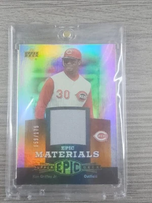 2006 Upper Deck Epic Ken Griffey Jr Materials - Dark Orange 59/175 - Image 1 of 2