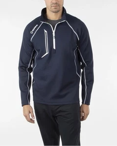 Maglione Uomo Sunice Allendale 2.0 Idrorepellente 1/4 Zip Navy Taglia XL - Foto 1 di 9