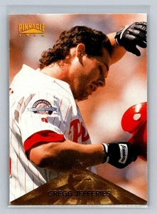 1996 Pinnacle #47 Gregg Jefferies Philadelphia Phillies Baseball Card - Picture 1 of 2