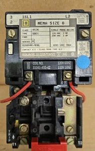 SQUARE D 8536SBO1V02 NEMA SIZE 0 120V 60HZ - Picture 1 of 6