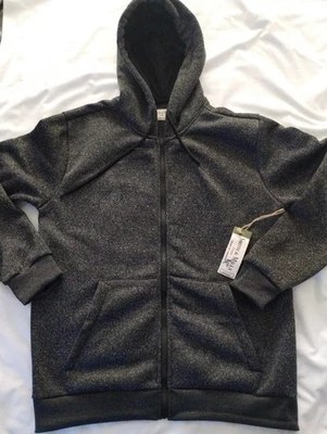CHAQUETA CON CAPUCHA POLAR GRIS/NEGRO SMITH & MILLS PARA HOMBRE NUEVA CON ETIQUETAS CREMALLERA COMPLETA TALLA L/XL Foto 1 de 4