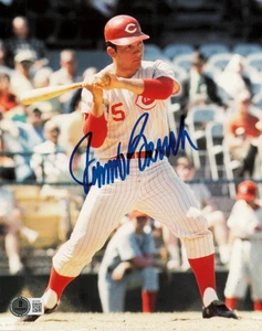 Johnny Bench Autographed 8x10 Photo Cincinnati Reds Beckett BAS QR #AE31635 - Picture 1 of 2