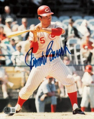 Johnny Bench Autographed 8x10 Photo Cincinnati Reds Beckett BAS QR #AE31635 - Image 1 of 2