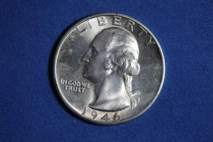 Estate Find 1946 S- Washington Quarter #K57587 - Picture 1 of 2