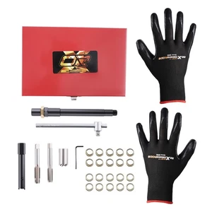 26pc Spark Plug Thread Repair Kit Rethreading Tool Set for Car/Truck/Lawn Mower - Picture 1 of 17