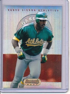 1995 Bowman's Best Refractor #8 Ruben Sierra Red Oakland Athletics  - Picture 1 of 1